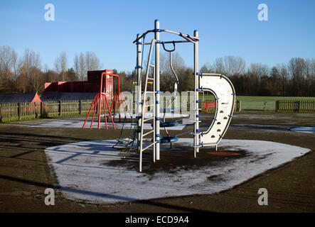 Children`s play equipment, Spiceball Park, Banbury, Oxfordshire, England, UK Stock Photo